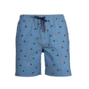 Salt Life Chambray Beach Shorts Red White and Blue Large NWT